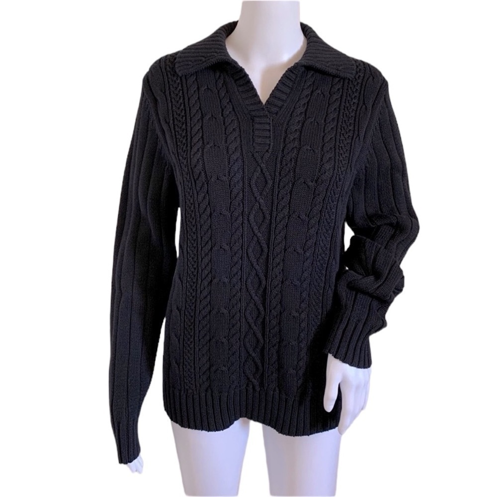 Marsh Landing By Amanda Smith Cable Knit Sweater